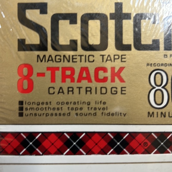 NEW SEALED SCOTCH MAGNETIC TAPE 8-Track Cartridge 80 Minutes Recording Time - Picture 3 of 16
